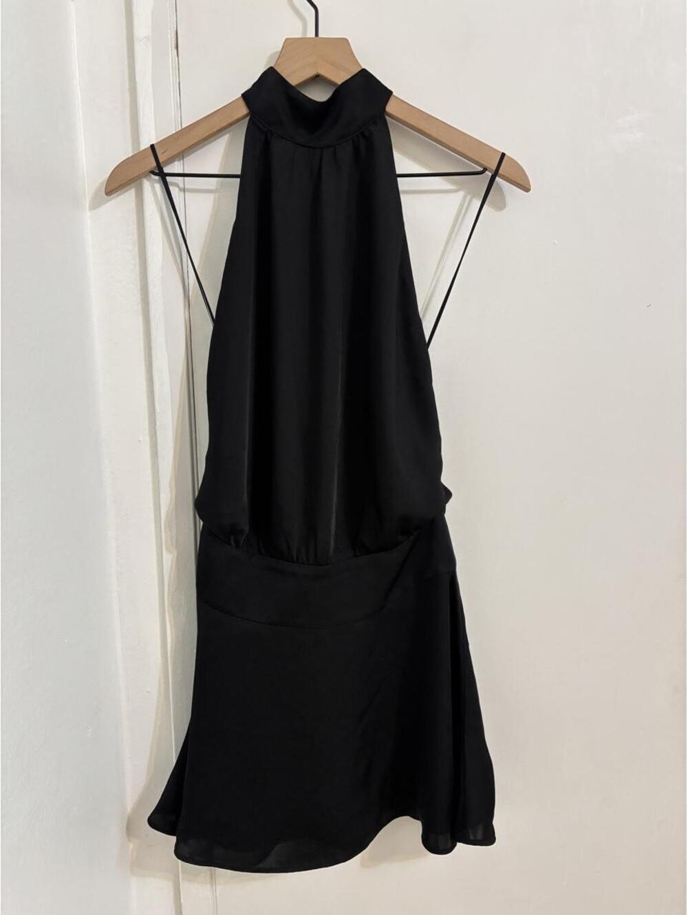 Aritzia Possie Satin Dress | Black 🧑‍🩰✨| Size 4